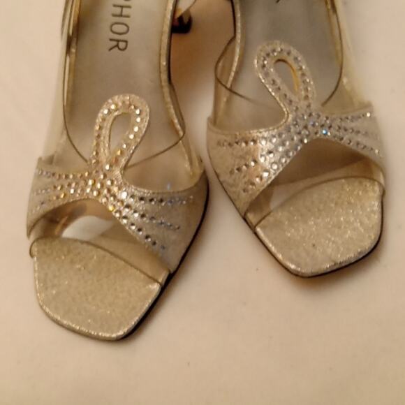 Metaphor women's dazzle party heeled sandals 5.5 - Picture 4 of 7